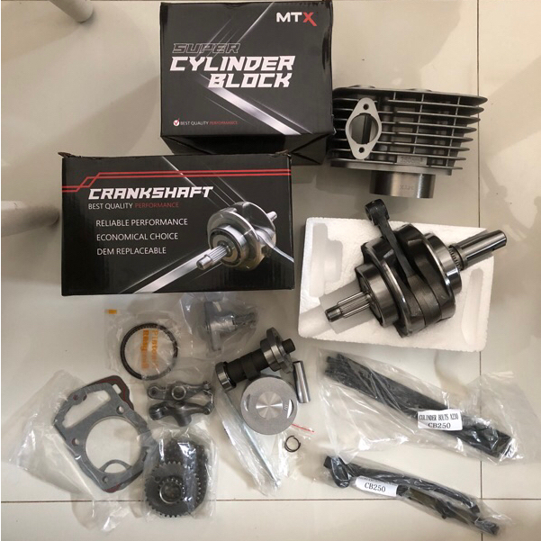 Paket Bore Up CB GL Megapro Tiger 250cc Paket Bore Up 250cc GL Neotech Langkah 66,4 Piston 65,5