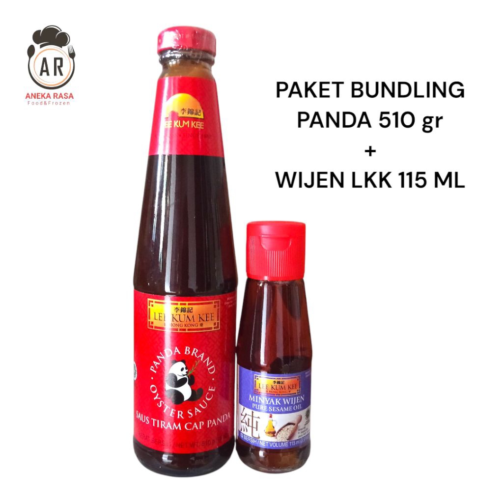 

( Bundling ) Oyster Saus Tiram Panda 510 Gr + Sesame Oil Wijen 115 ml