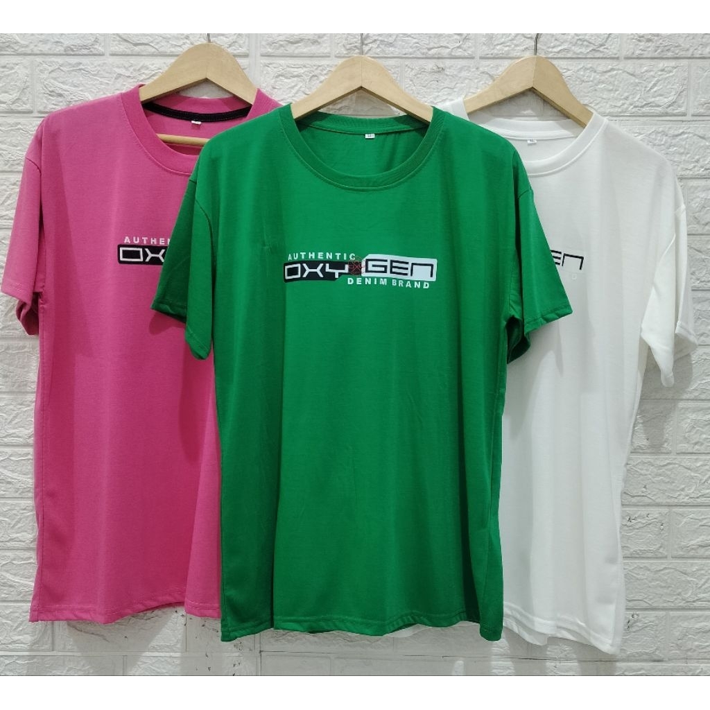 pakaian pria oxigen/baju pria oblong premium/oblong leher bulat 24s premium tebel