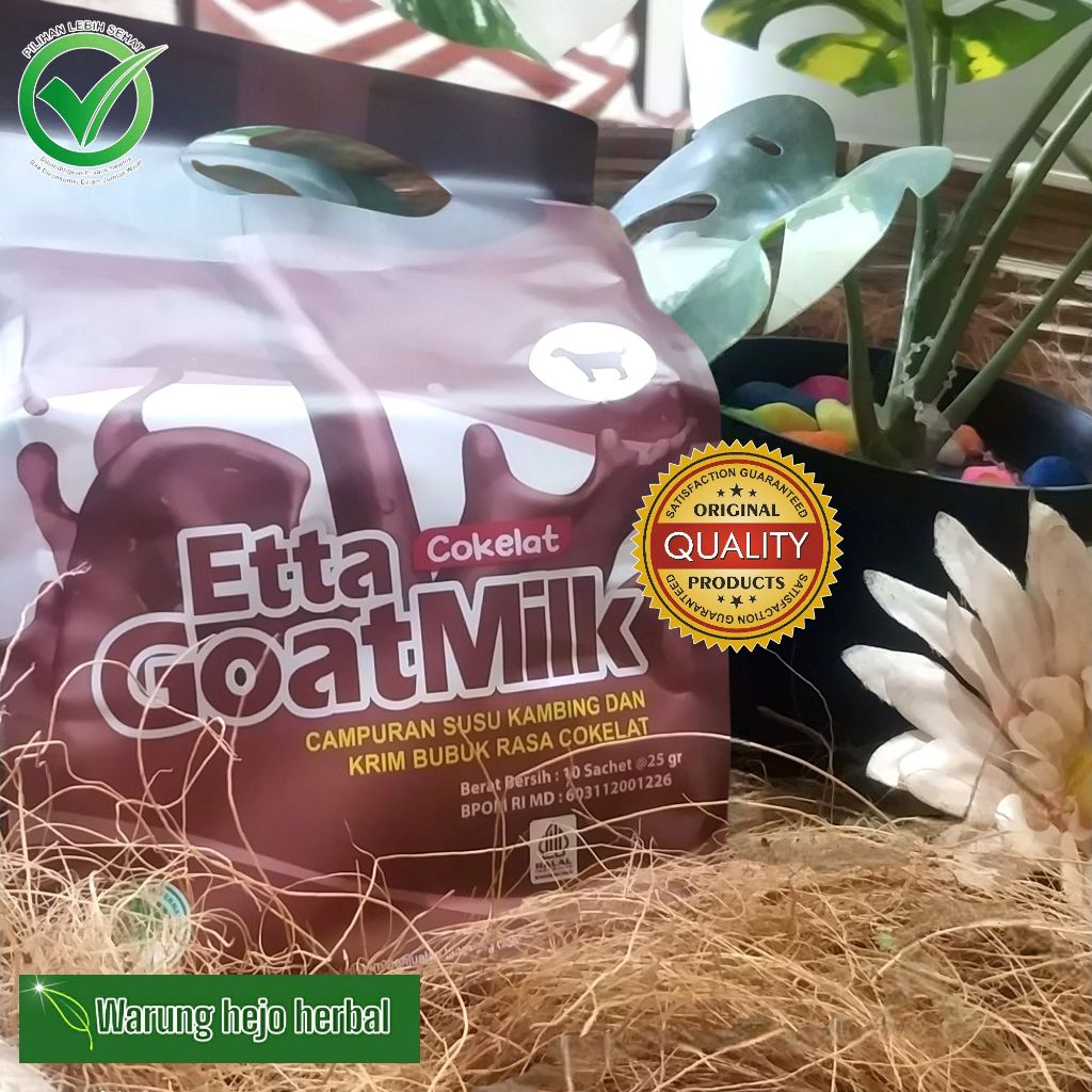 

ETTA GOAT MILK COKELAT HNI / EGM COKLAT / SUSU KAMBING ETAWA / HALAL / ISI 10 SACHET