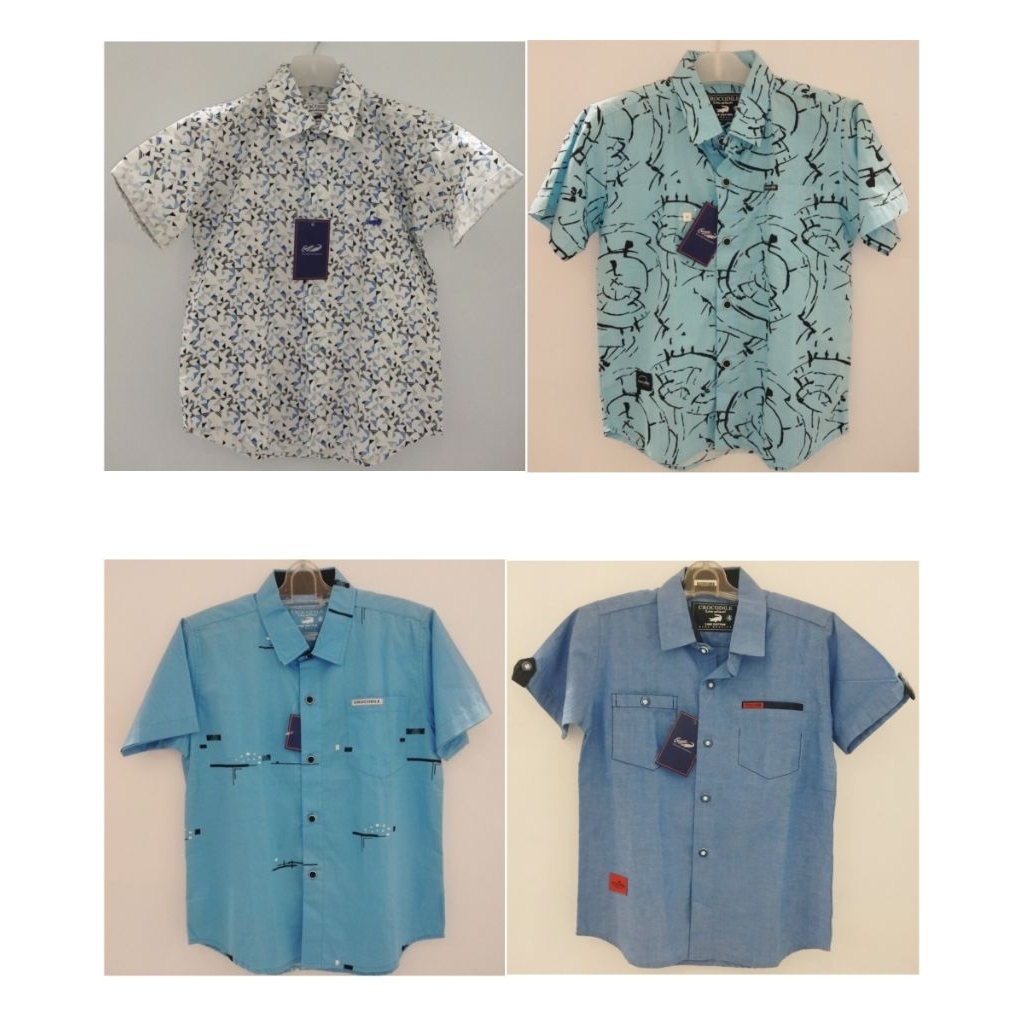 (4-16 tahun) KEMEJA ANAK COWOK ORIGINAL CROCODILE KIDS