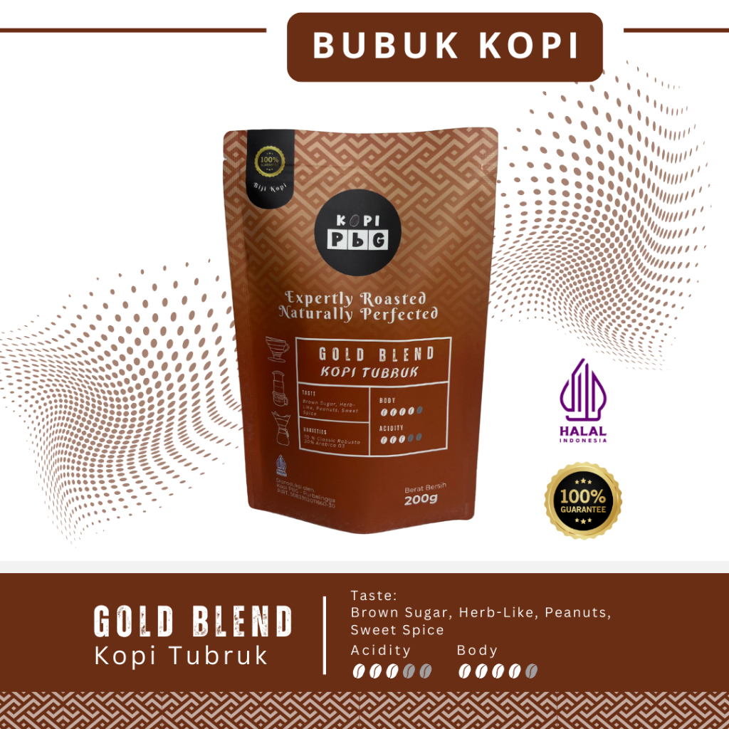 

Kopi PBG - Gold Blend Kopi Tubruk