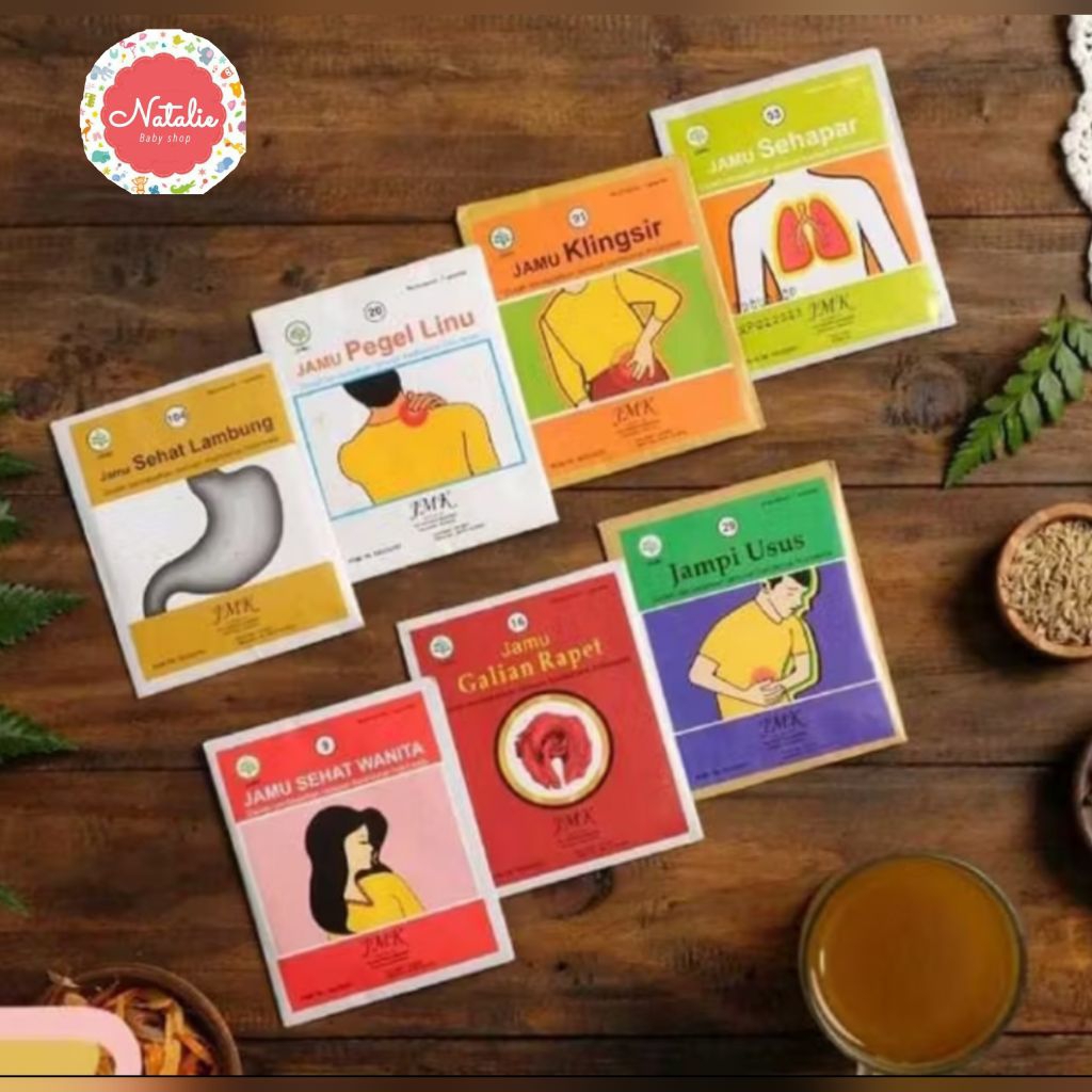 

JMK Ny Meneer Jamu Sachet 7gr (Sehat Lambung, Sehat Wanita, Galian Rapet, Sehapar, Jampi Usus, Pegel Linu)