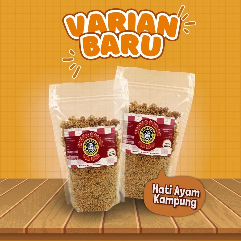 

Kremes Ayam Untuk Anak Varian Ati Ayam Kampung Kemasan 100gr Cocok Anti GTM