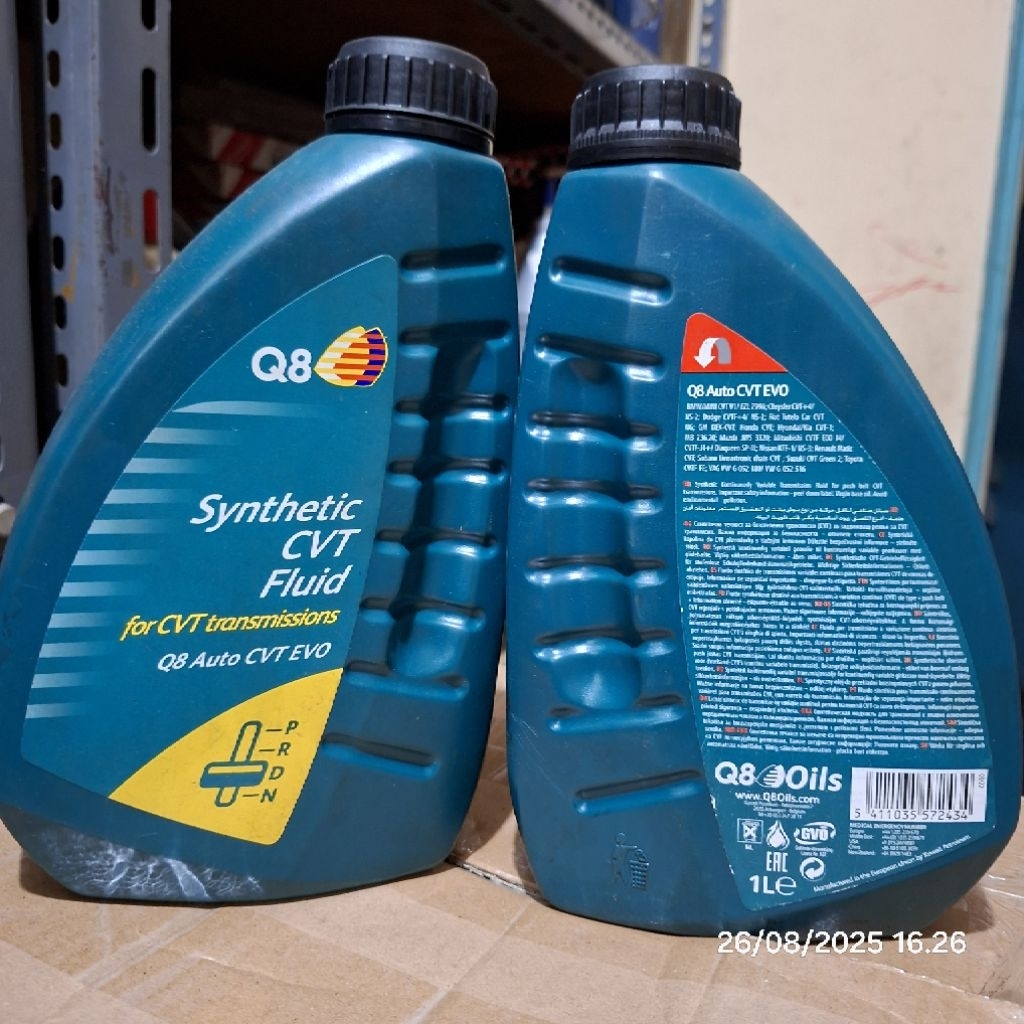OLI ATF CVT MATIC MERK Q8 KEMASAN 1 LITER