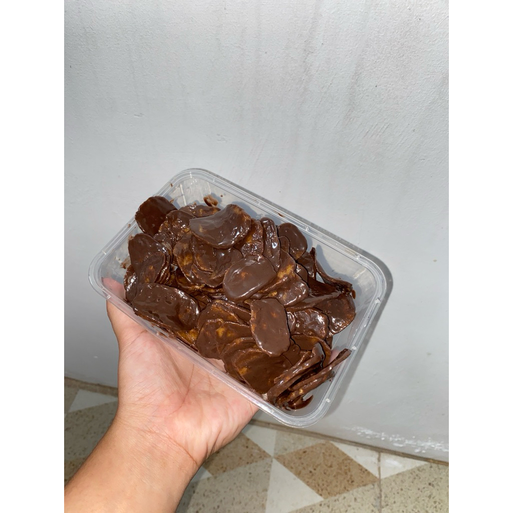 

keripik pisang coklat lumer