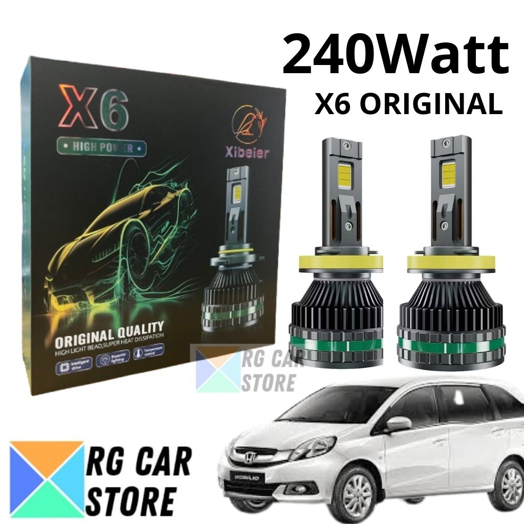 LED Lampu Utama Mobilio 240 Watt Autolume X6 Original PnP Honda Mobilio