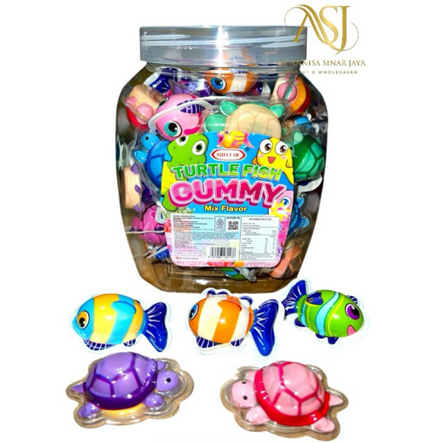 

LUNAK IKAN TURTLE FISH BIOTA LAUT 50PCS