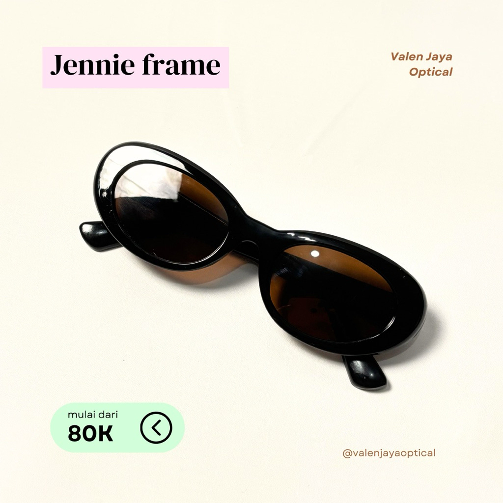 Kacamata Edgy Oval kode Jennie Frame - Valen Jaya Optical