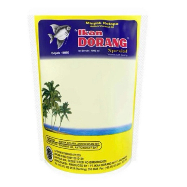 Ikan Dorang Minyak Goreng Kelapa 1900ml