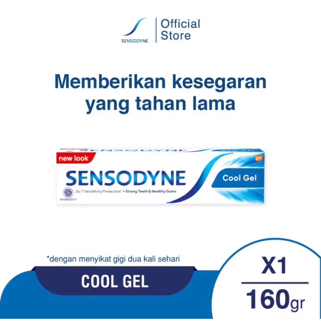 Sensodyne Pasta Gigi Sensitif Essensial Care Fresh Mint/ cool gel 160gr