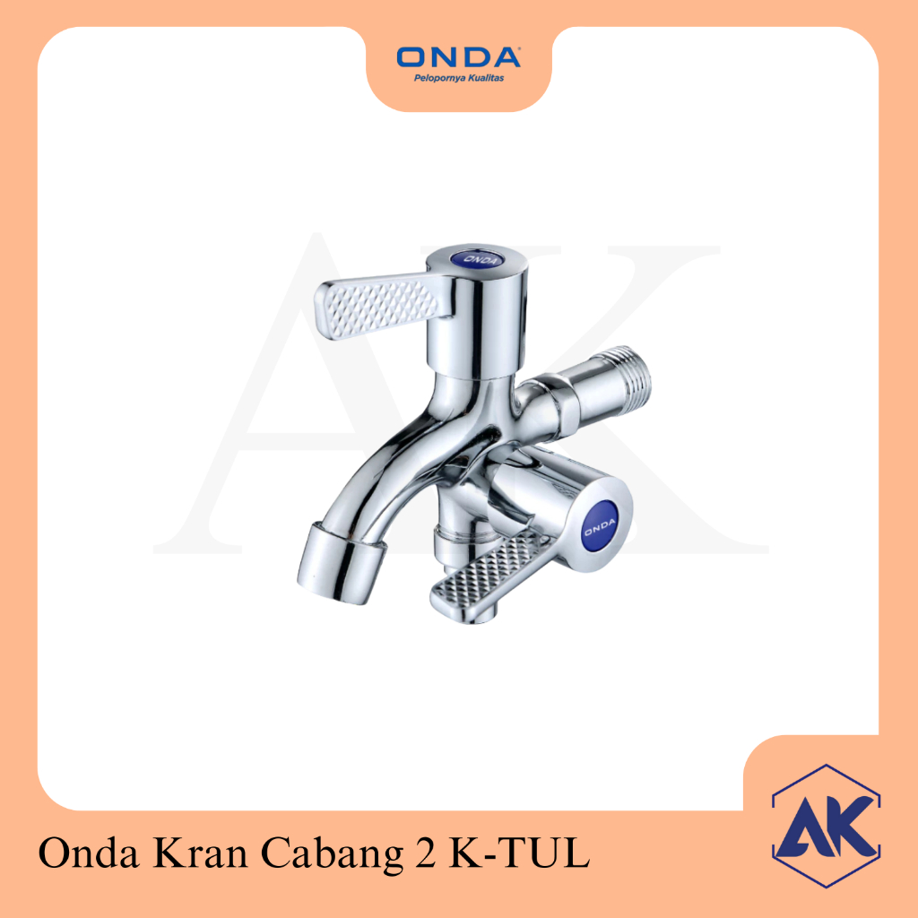 ONDA Kran Cabang 2 K-TUL – Kran Air 2 Arah Anti Bocor & Tahan Lama
