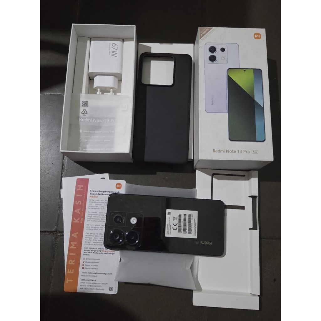 Jual hp bekas REDMI NOTE 13 pro 5g 8/256 istimewa tinggal pakai saja