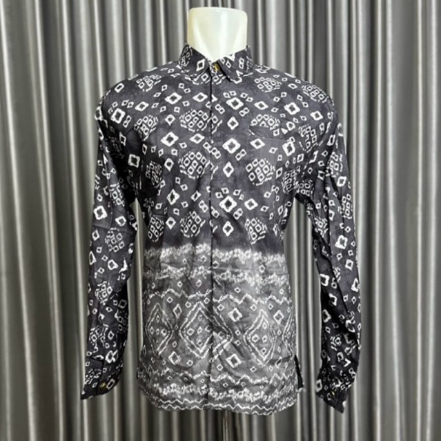KEMEJA JUMPUTAN DOLBY TITIK 7 KHAS PALEMBANG/ ATASAN KERJA PRIA / KEMEJA BATIK JUMPUTAN TANGAN PANJA