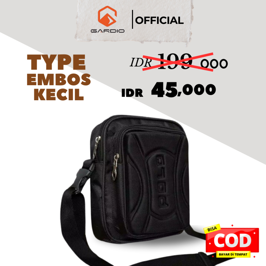Gardio Polo Tas Slempang Embos POLO