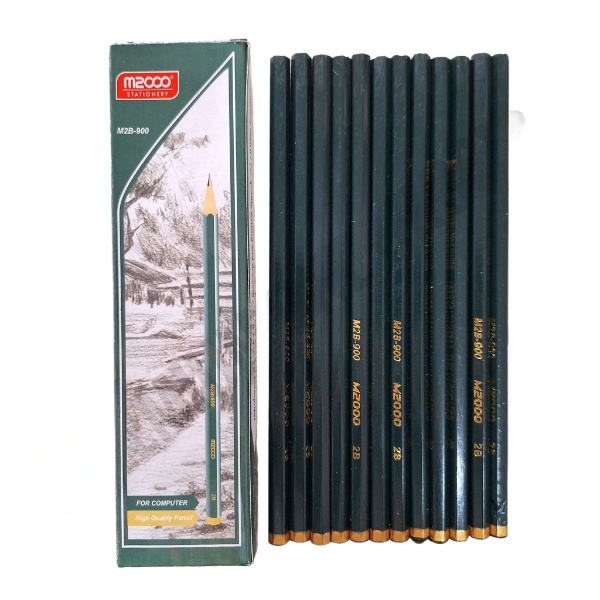 

1 Kotak Isi 12 Pcs Pensil 2B M2000 Hijau & Biru / M2000 M2B - 900 / M2000 M2B - 800
