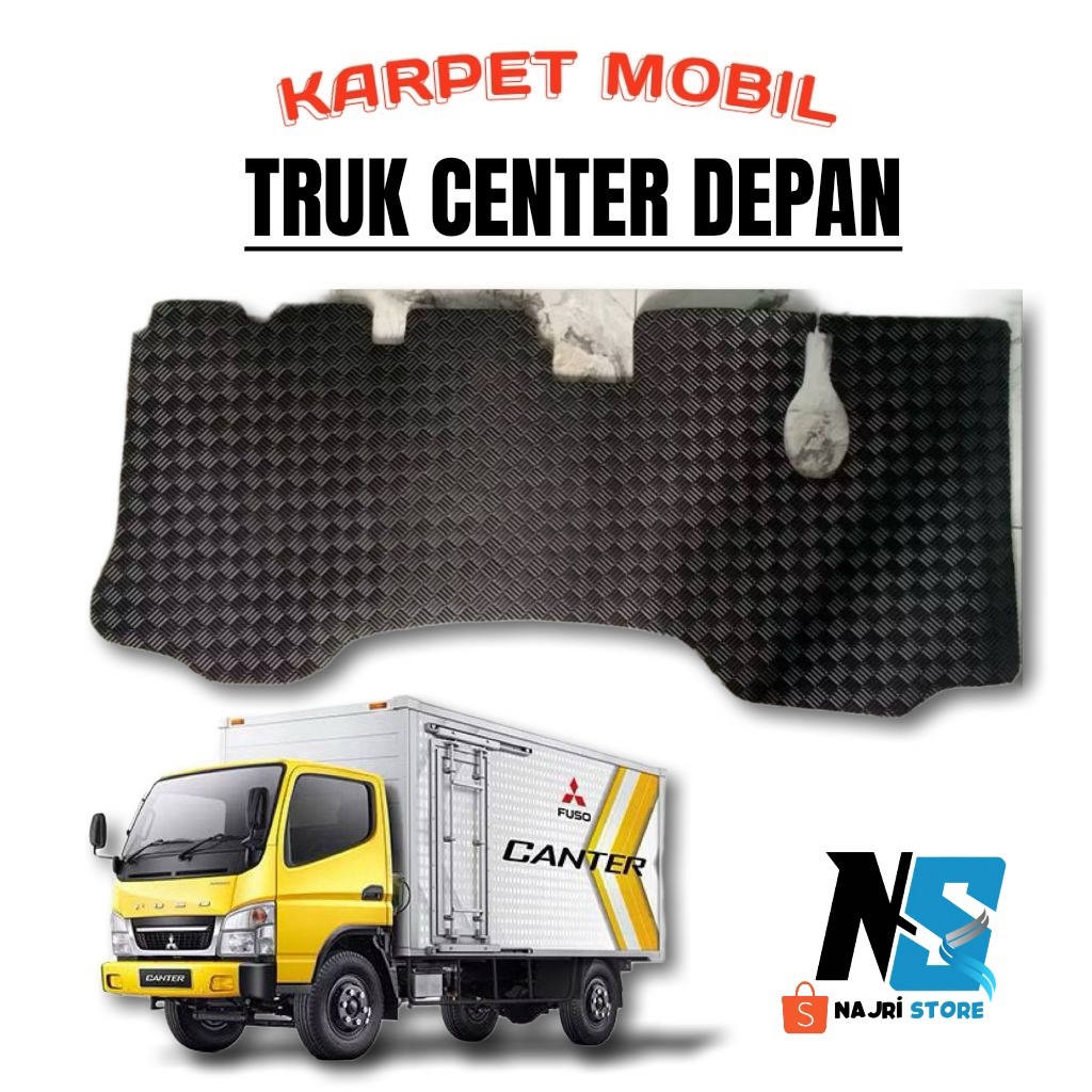 KARPET DEPAN TRUK CENTER ALAS KAKI KABIN TRUK BOX CANTER DEPAN SAJA