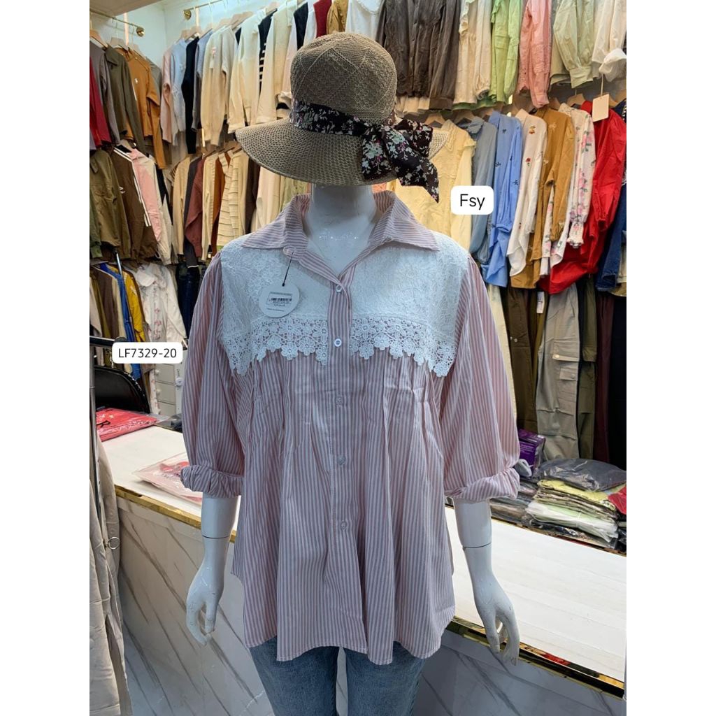 New Arrival#A02.24K LF329-20# VriShoopfashion / Atasan Kemeja Wanita Premium Terbaru Kekinian Korean