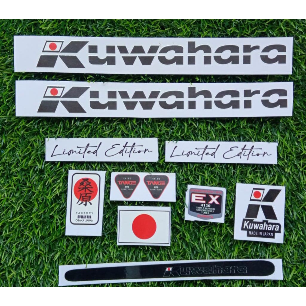 Decal Kuwahara Stiker Sepeda set