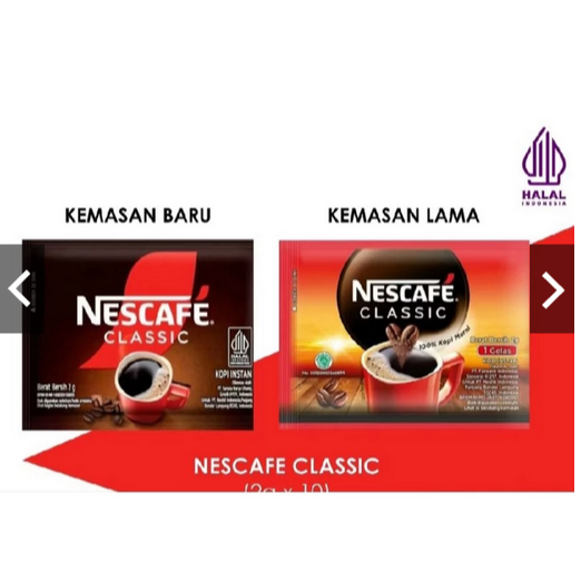 

Nescafe Classic Sachet Kopi Instan Murni Dalgona isi 10 x 2gr