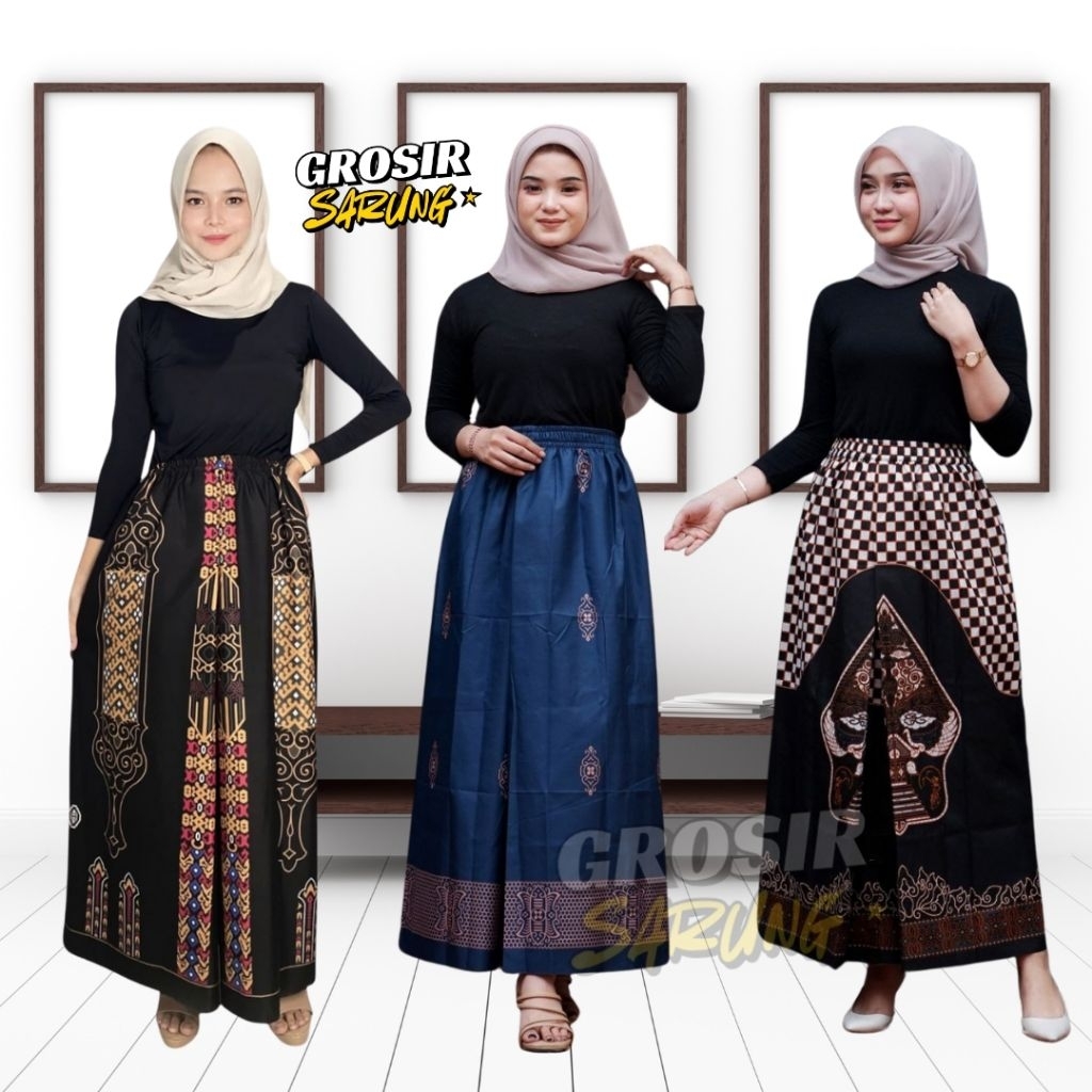 Sarung Instan Wanita Model Rok Santri Putri Murah Bahan Katun Rayon Adem Langsung Pakai Anti Melorot