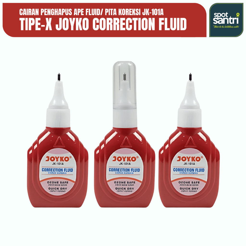 

Tipe X Penghapus Cair - JOYKO Stipo Correction Fluid JK-101A Ujung Metal [PCS]