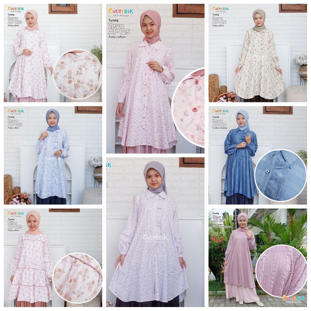 [Bisa COD] Korean Style Tunik Kinan Cutetrik/ Tunik Anak dan Remaja Cutetrik