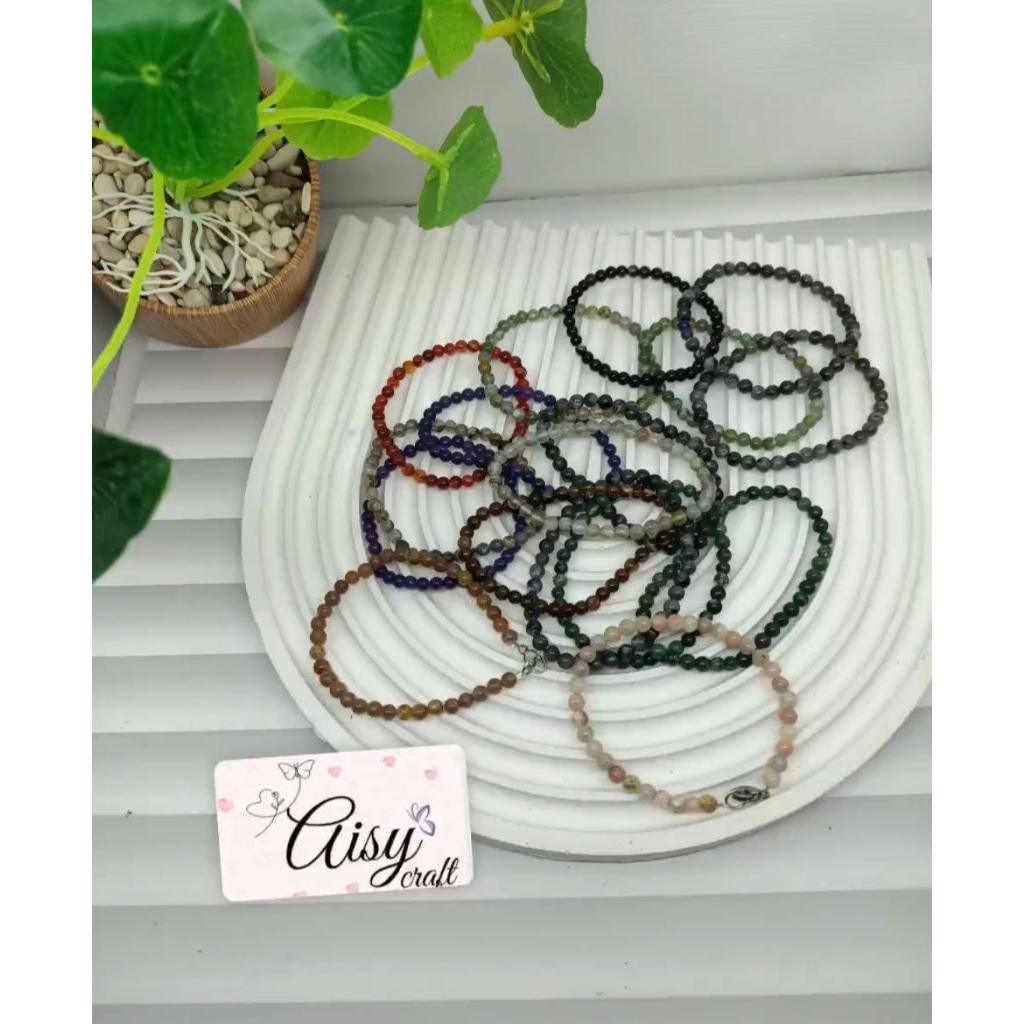 gelang batu alam 4mm