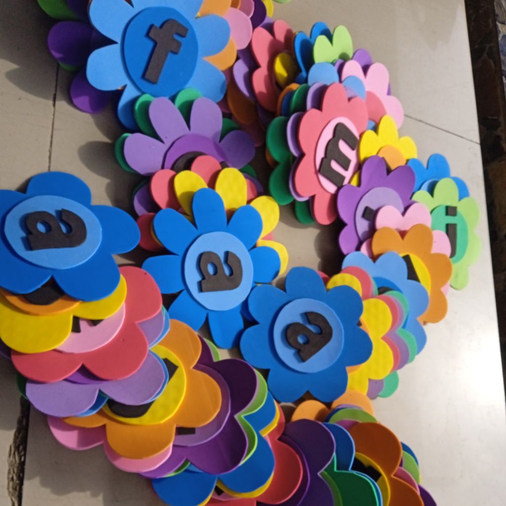 

Hiasan dinding, hiasan papan tulis, abjad a-z