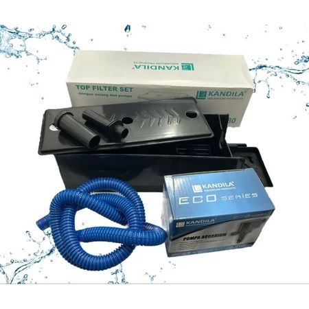 BOX FILTER KANDILA KD 380 BOX LENGKAP MEDIA FILTER AQUARIUM