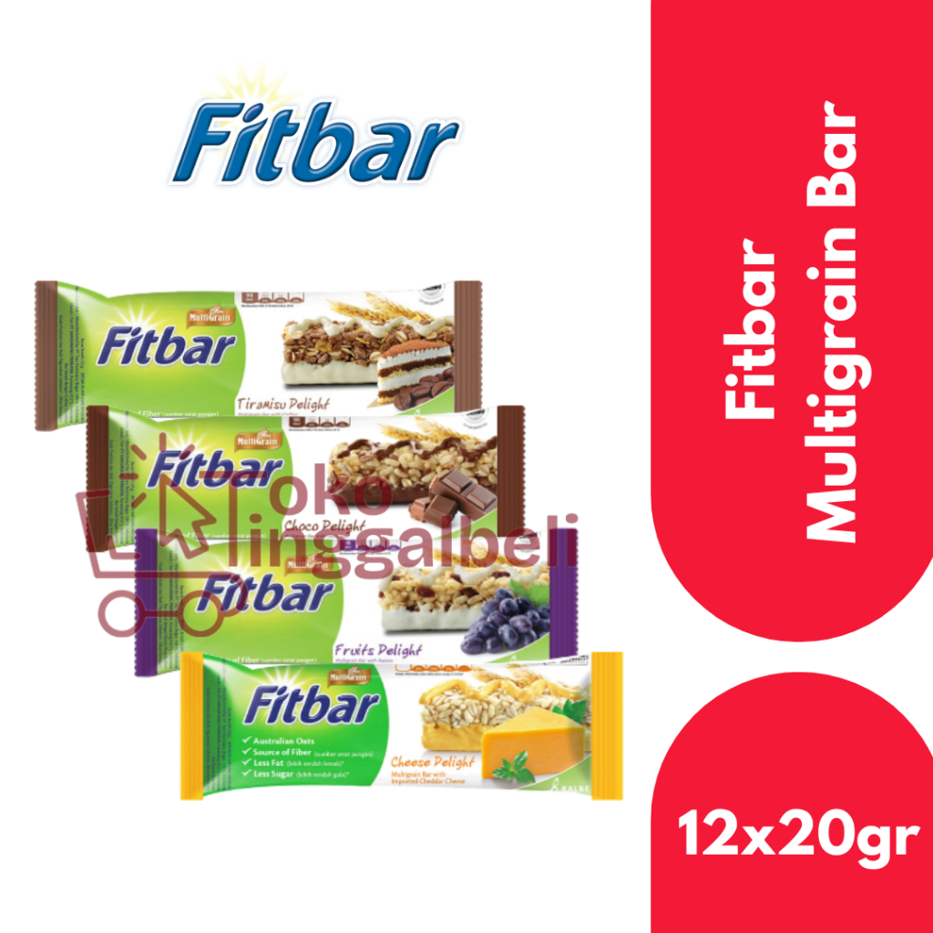 

Fitbar Multigrain Bar Satuan All Variant - 20gr