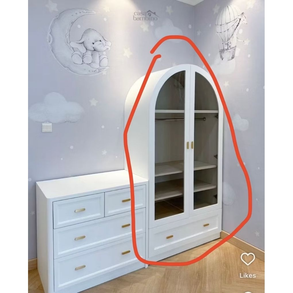 LEMARI PAKAIAN KACA CUSTOM , LEMARI BAJU