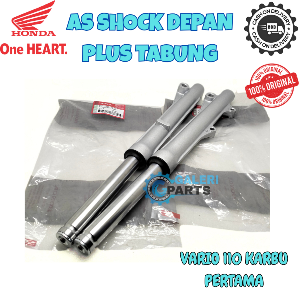 ORIGINAL AS SHOCK DEPAN SET PLUS TABUNG HONDA KVB VARIO 110 OLD LAMA KARBU PERTAMA PARIO KUALITAS AS