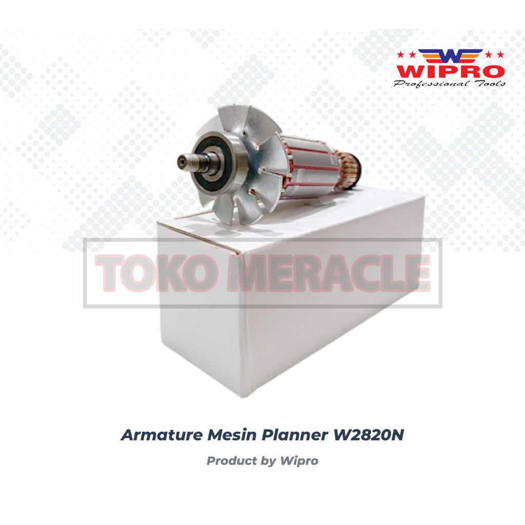 [ARMATURE] Wipro Armature W2820N For Planner  -  Angker Rotor Mesin Pasah Sugu Serut W 2820 N