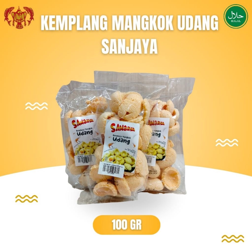 

Kemplang mangkok goreng udang khas Bangka cap Sanjaya