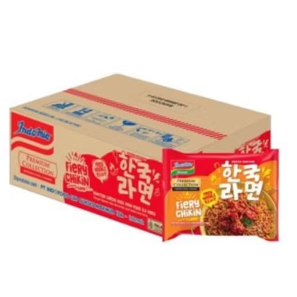 

indomie premium korean fried noodle fiery chikin mie instan dus 20pcs