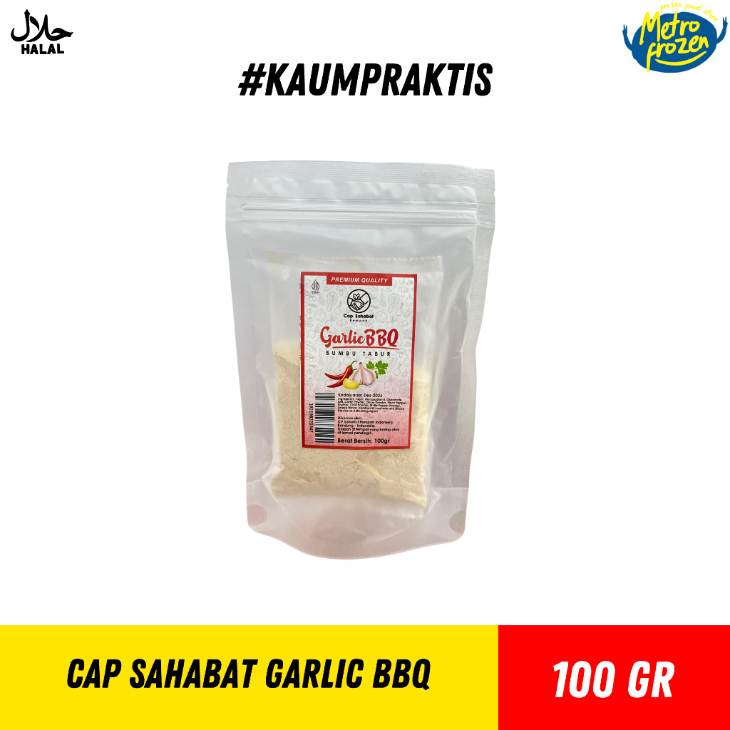 

CAP SAHABAT Garlic BBQ 100gr //bumbu tabur garlic bbq