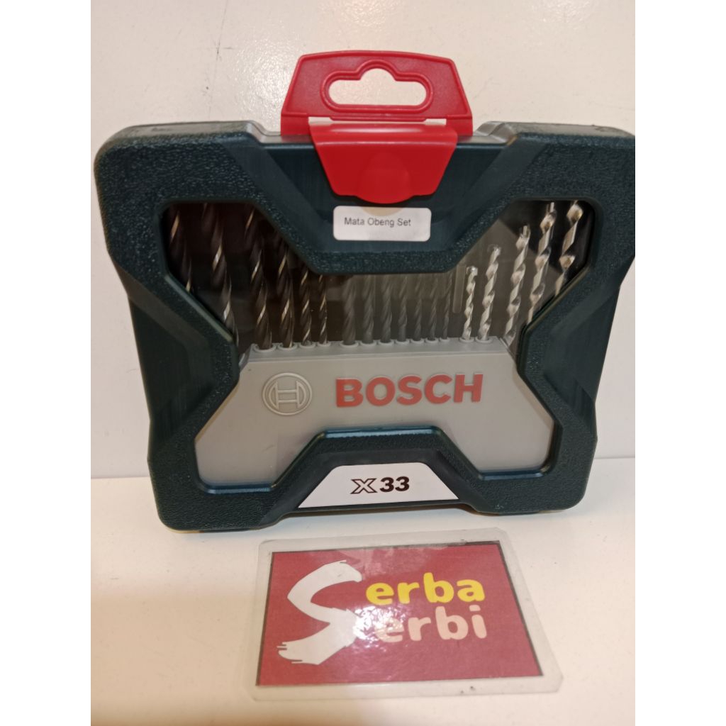 -/SET 33PCS XLINE BOSCH-Mata bor obeng beton besi kayu set box