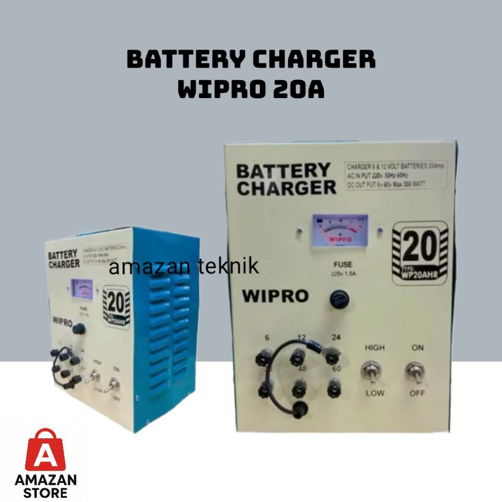 Battery Charger Wipro WP 20 AHR / Charger Aki Wipro 20A