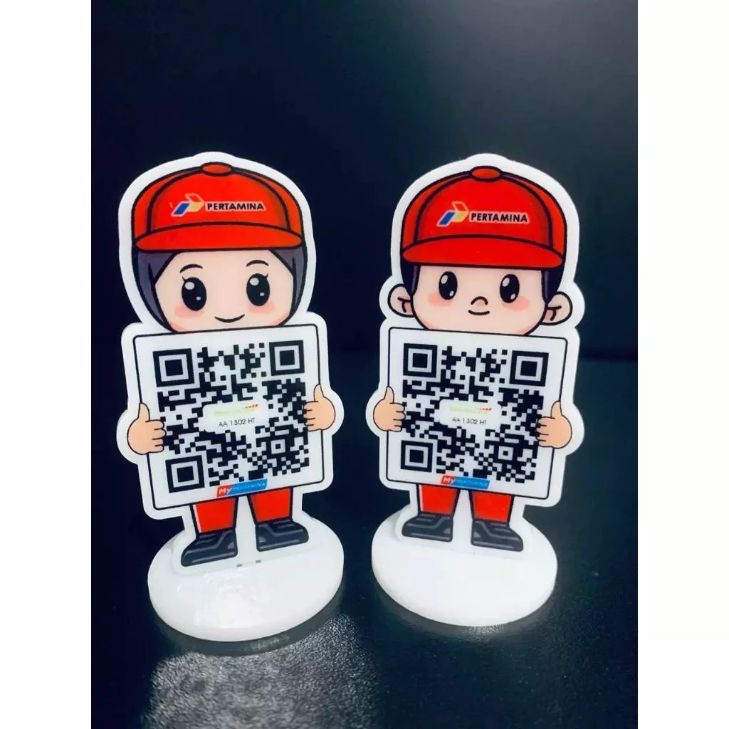 Akrilik Standee Barcode My Pertamina Custom | QR CODE Akrilik My Pertamina Custom