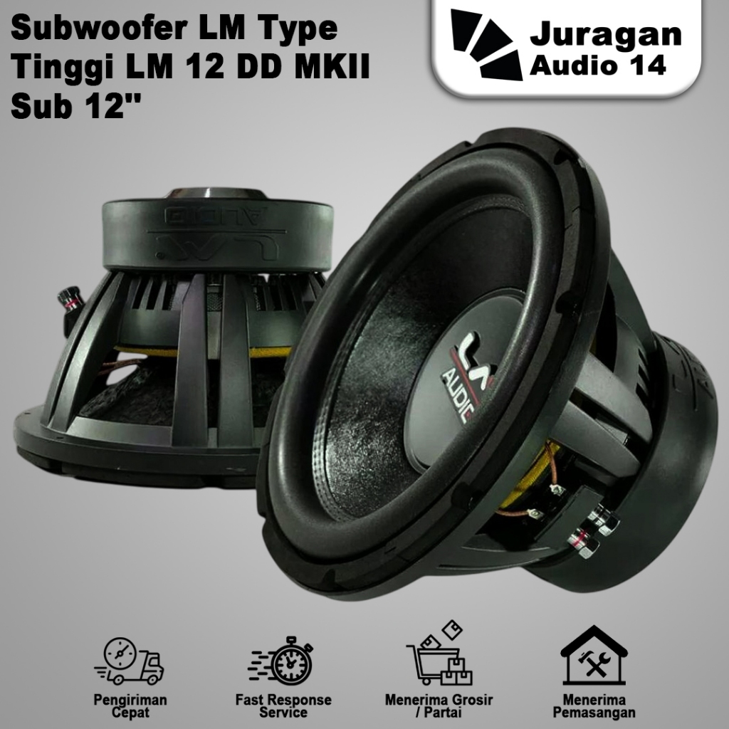 Subwoofer 12 inch LM AUDIO LM-12DD-MKII MK2 Double Coil Double Magnet
