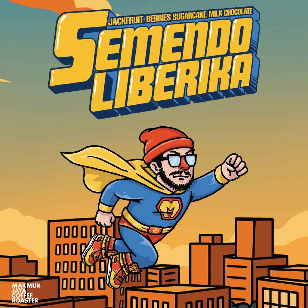 

Makmur Jaya Coffee - Semendo Liberika | Biji Kopi Anaerobic Natural 120 Hours - Tasting Notes of Jackfruit, Berries, Sugarcane, Milk Chocolate