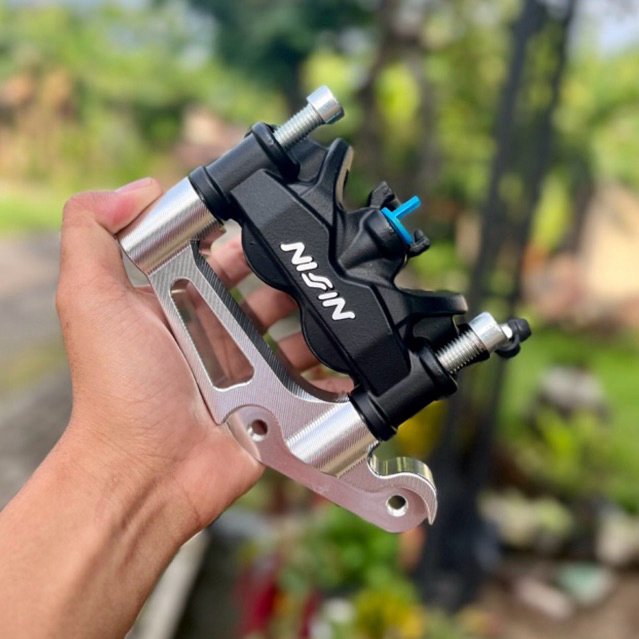 KALIPER NISSIN TWIN AFRIKA SET BRAKET PNP NINJA MP TIGER