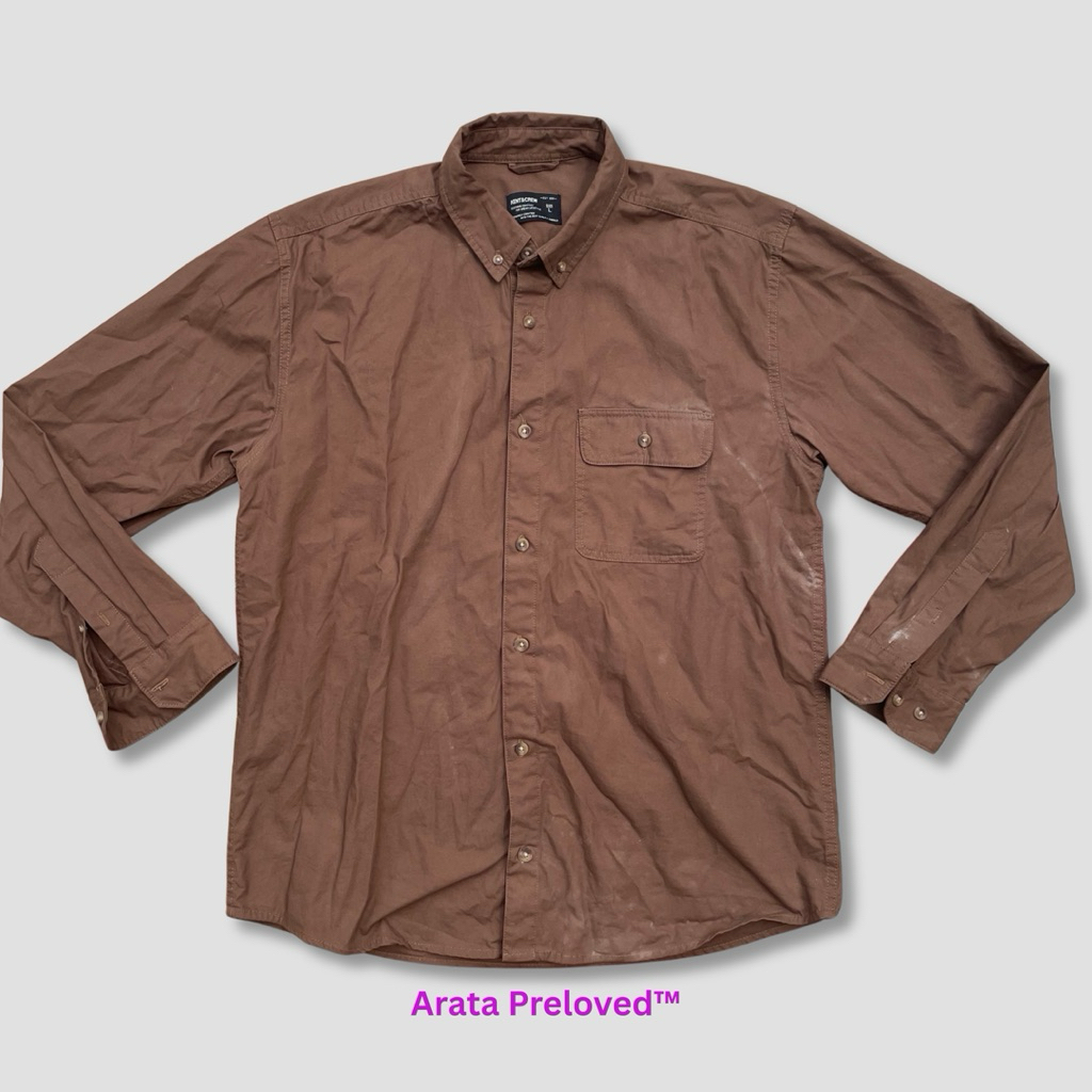 Kemeja Wanita Kent & Crew Brown Original