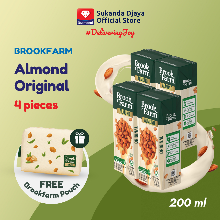 

Brookfarm Susu Almond Original [4 pcs] + Free Pouch
