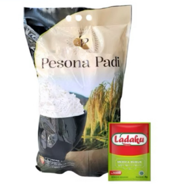 

Pesona Padi Beras Premium 5 Kg + Ladaku Merica bubuk pcs
