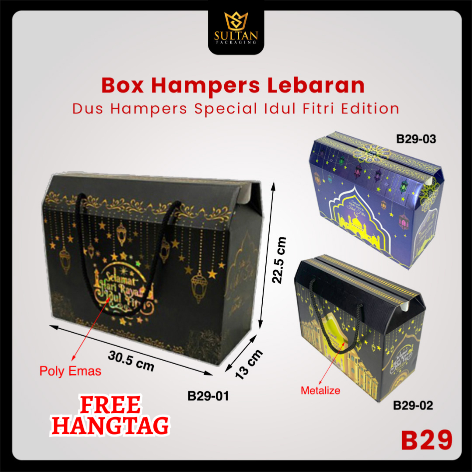 

Kotak Hampers - Gable Box - Dus Lebaran Tebal - Dus Hampers Hari Raya Idul Fitri - B29
