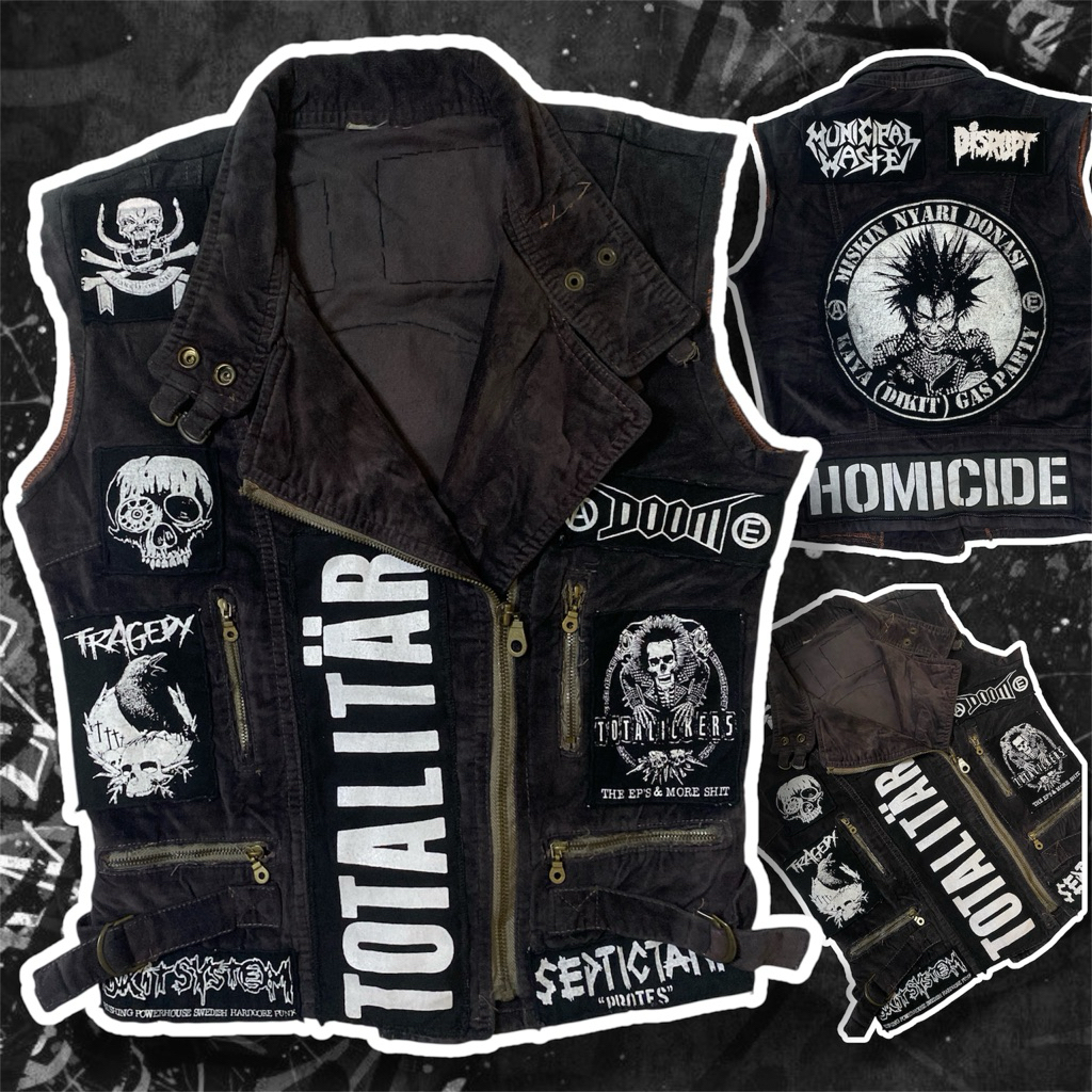 VEST CUSTOM DIY PUNK | METAL | GRINDCORE | HC | DLL.