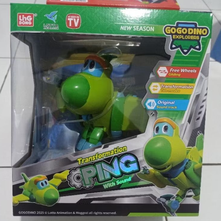 GOGODINO - PING | TRANSFORMATION ROBOT DINOSAURUS