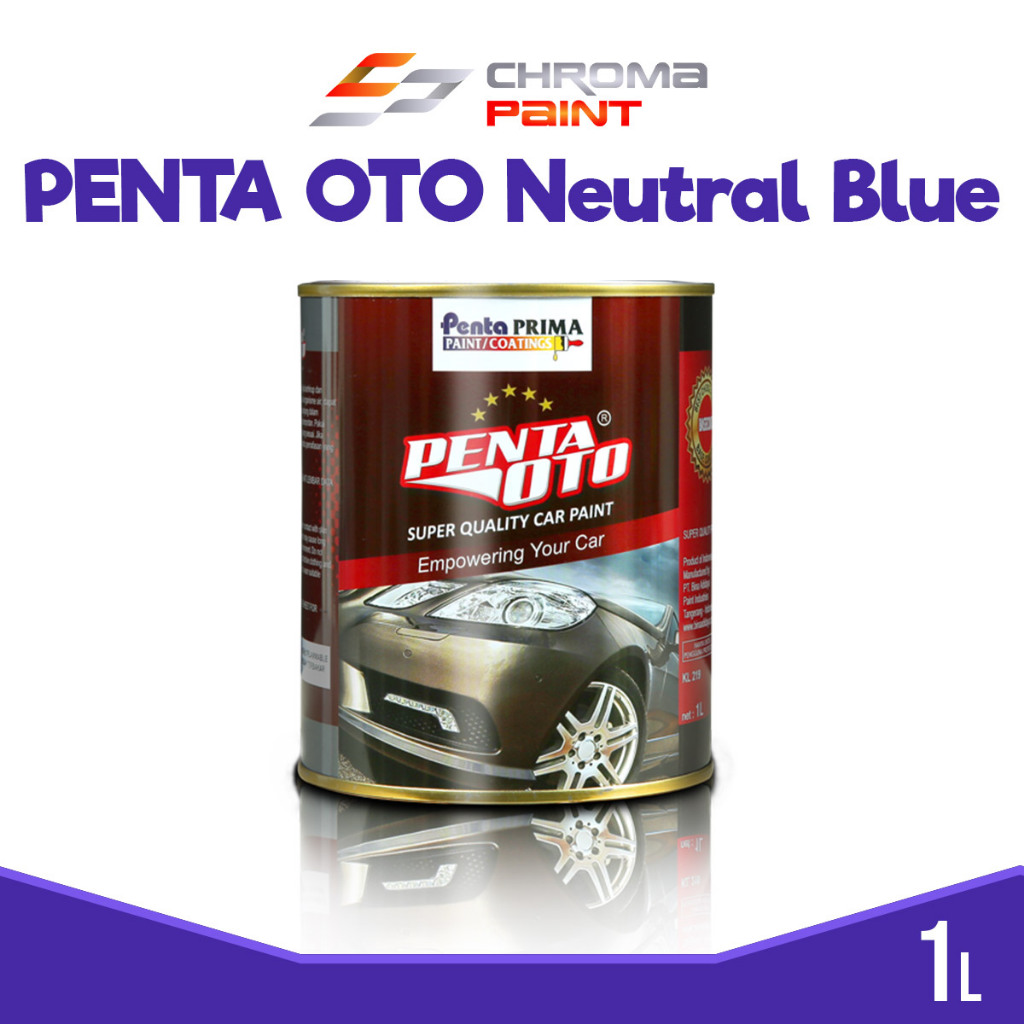 Cat PU Penta OTO Neutral Blue - Warna Biru Solid - Cat Polyurethane